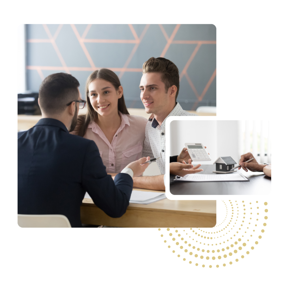 Couple with insurance agent | Florida Insurance License Online
